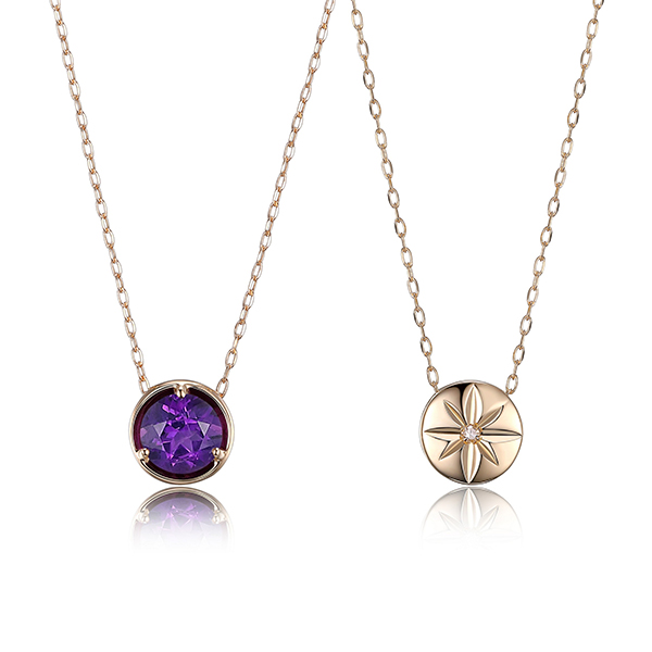 Celebration Gems February Birthstone Necklace - Purple