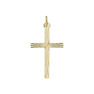 14K Gold Cross Pendant- 1.2 gm