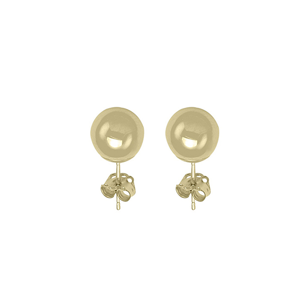 14K 3mm Gold Ball Stud Earrings