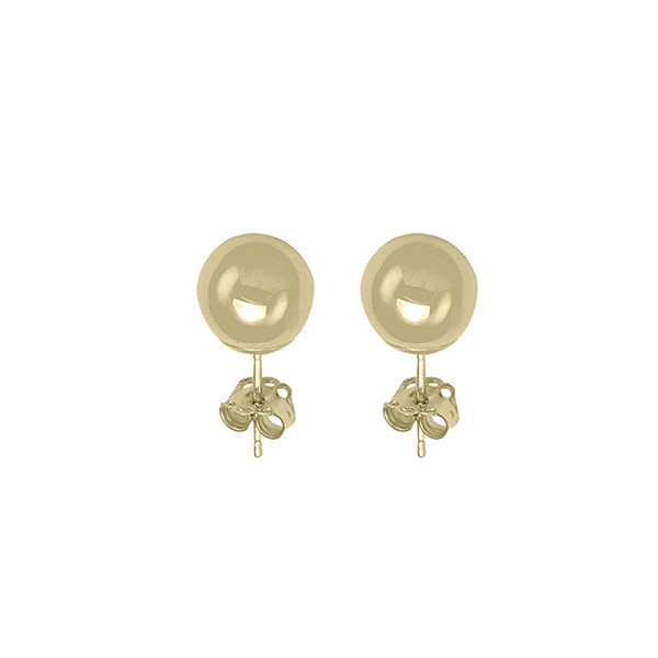 14K 5mm Gold Ball Stud Earrings