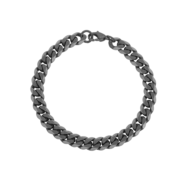 STEELX Curb Chain Bracelet - Black
