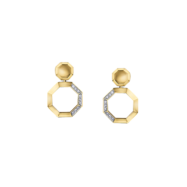 Diamond Stud Earrings in 10K (0.135 CT. T.W.) - Gold
