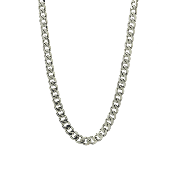 STEELX 10mm Curb Chain - Silver