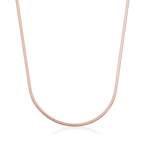 CJ Steelx 2.5mm Herringbone Chain - Rose Gold
