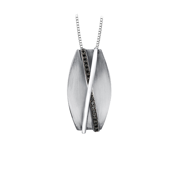 Diamond Pendant in Sterling Silver (0.08 CT. T.W.) - Silver