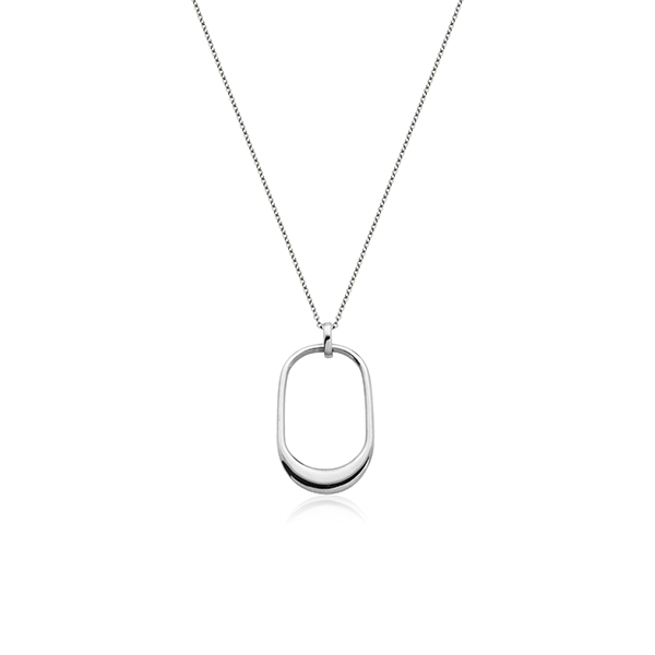CJ Steelx Sleek Cubed Pendant - Silver