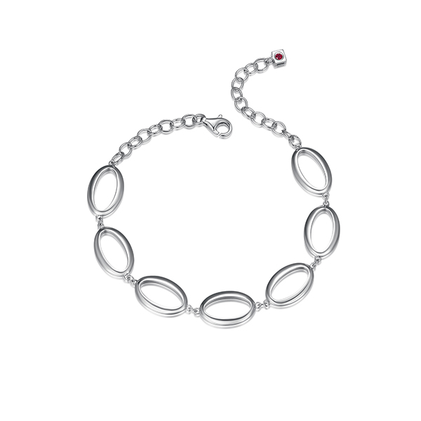 BR1LAMD-W "Mirage" Oval Link Bracelet