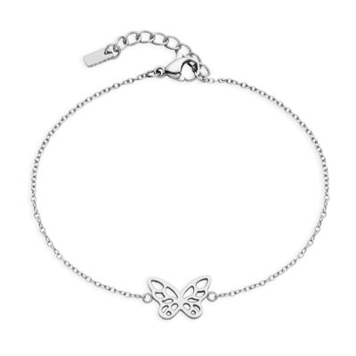 CJ Steelx Butterfly Bracelet - Silver