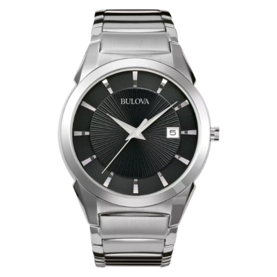 Bulova 96B149 Classic Stainless Steel Men Watch - Black