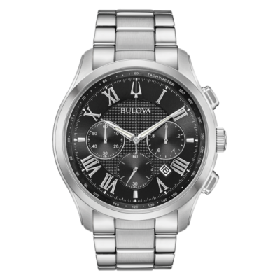 Bulova 96B288 Classic Chronograph Men Watch - Black