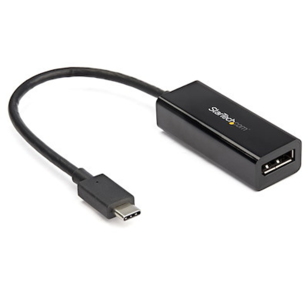 StarTech Adapter USB-C Male to DisplayPort Female Thunderbolt 3 Compatible - Black