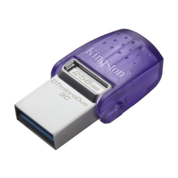 Kingston USB Flash Drive 256GB DataTraveler Microduo USB-A and USB-C 3.2 -Gen 1-
