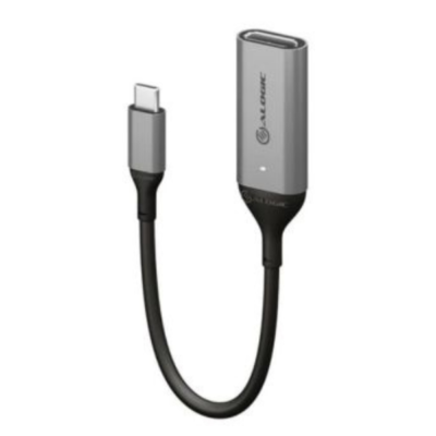 Alogic Adapter USB-C Male to HDMI Female 6in 4K Ultra HD 60Hz  and  Thunderbolt 3 6in - Grey