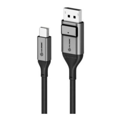 Alogic USB-C to DisplayPort Cable 6ft 4K Ultra HD with Smart LED - Space Grey