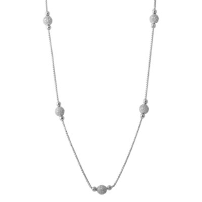 Charles Garnier Bollina Pave Balls Short  Necklace - Silver