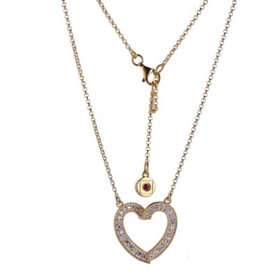 ELLE Emotion Heart Pendant Necklace - Gold
