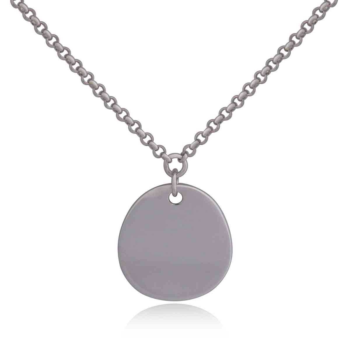 ELLE Fantasy Grinding Dot Necklace - Silver