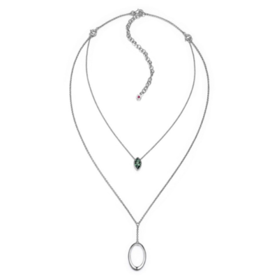 ELLE Expression Erinite Swarovski Crystal Interchangeable Necklace - Silver