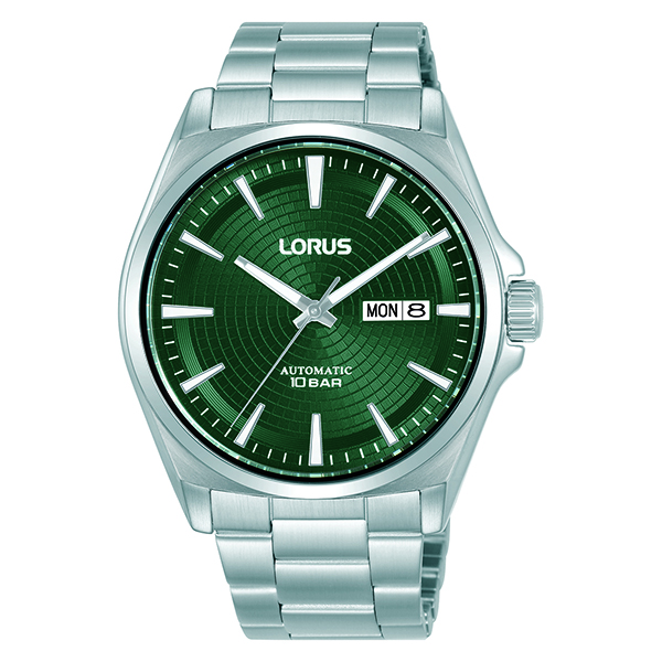 Lorus Men RL413C Automatic Watch - Green and Silver