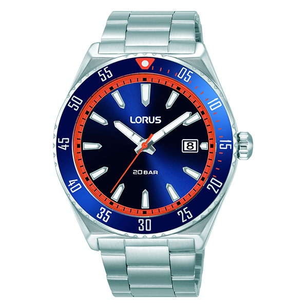 Lorus Men RS953D Sport Watch - Blue and Red