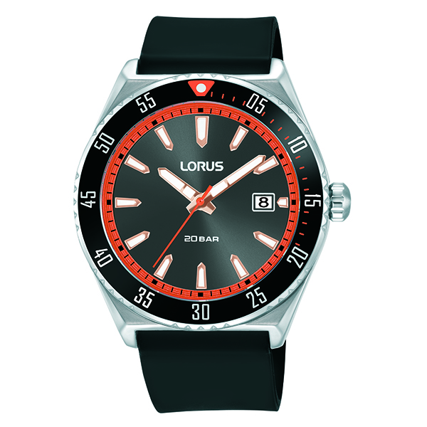 Lorus Men RS959D Sport Watch - Black and Red