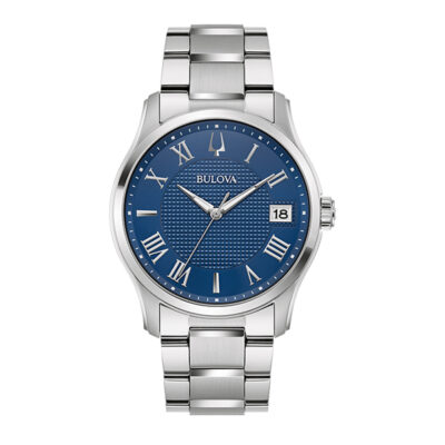 Bulova 96B386 Wilton - Silver & Blue