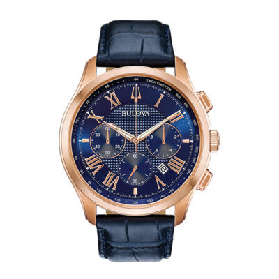 Bulova 97B170 Wilton - Blue & Rose Gold