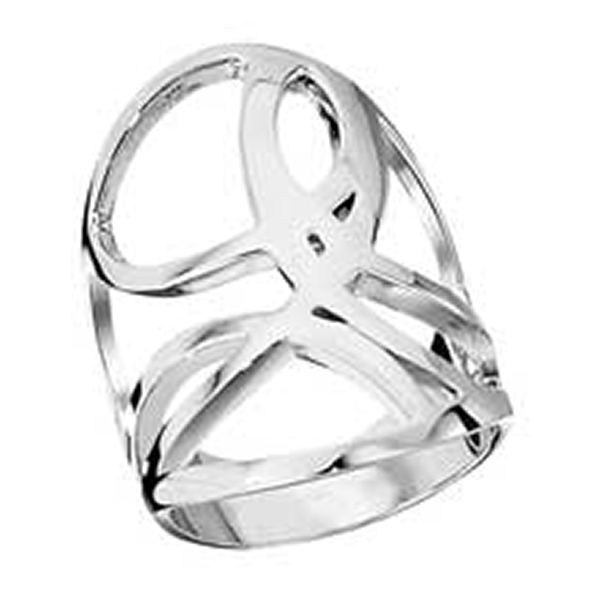 RR4L644A0C-W-7 Sterling Silver MEDLY Ring Size 7