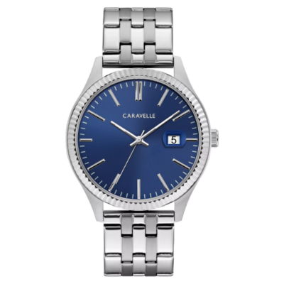 Caravelle 43B151  Dress Men Watch - Dark Blue