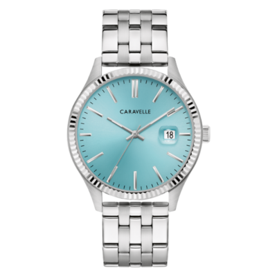 Caravelle 43B174 Dress Men Watch - Light Blue