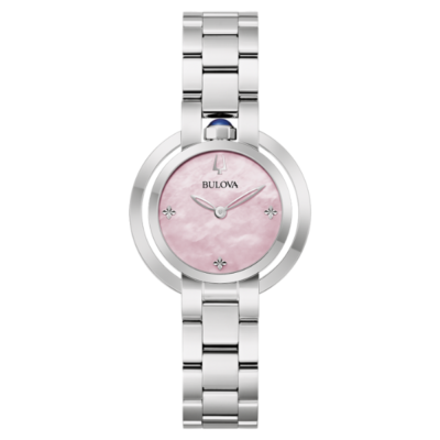 Bulova 96L338 Rubaiyat Mother of Pearl Dial Ladies Watch - Pink