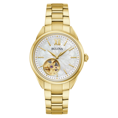 Bulova 97L172 Sutton  Mother of Pearl Dial Ladies Watch - White