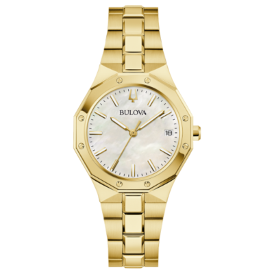 Bulova 97M119 Prestige Mother of Pearl Dial Ladies Watch - White