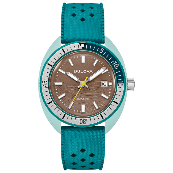 Bulova 98B446  Snorkel Sea Turtle Men Watch - Brown