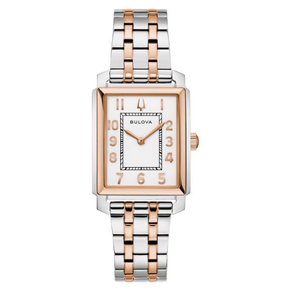 Bulova  98L328 Sutton Two Tone Ladies Watch - White