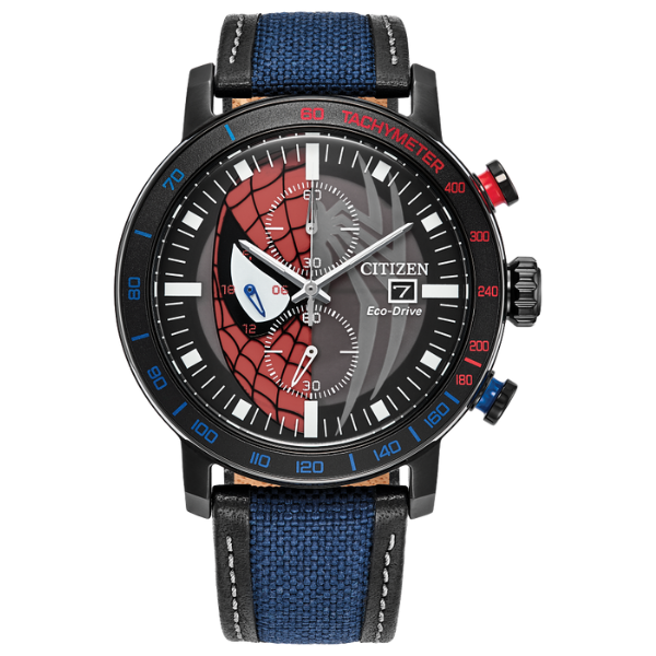 Citizen CA0855-47W Spider-Man Double Vision Men Watch - Black